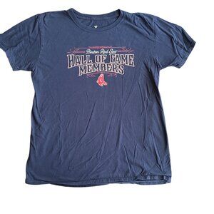 Boston Red Sox Hall Of Fame Members T-Shirt Large Fanatics MLB Navy Short Sleeve